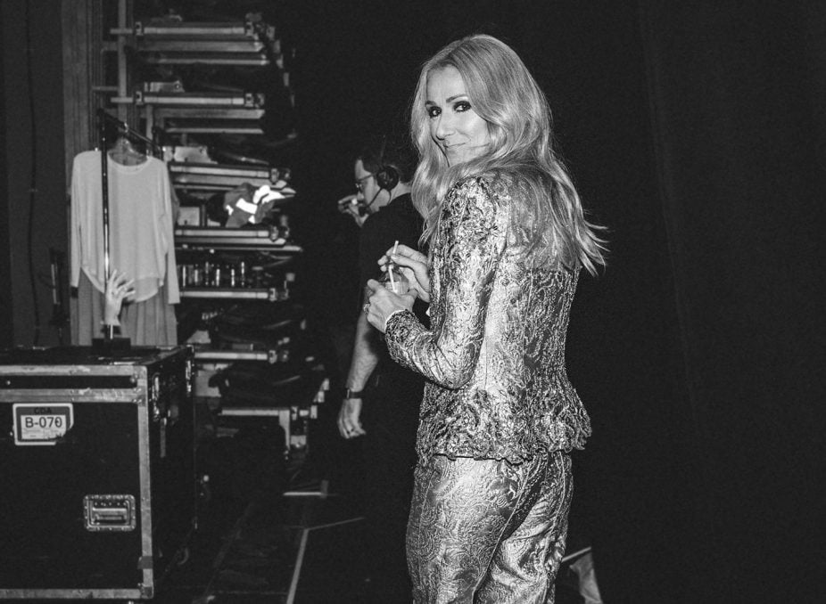 Céline Dion en studio d'enregistrement